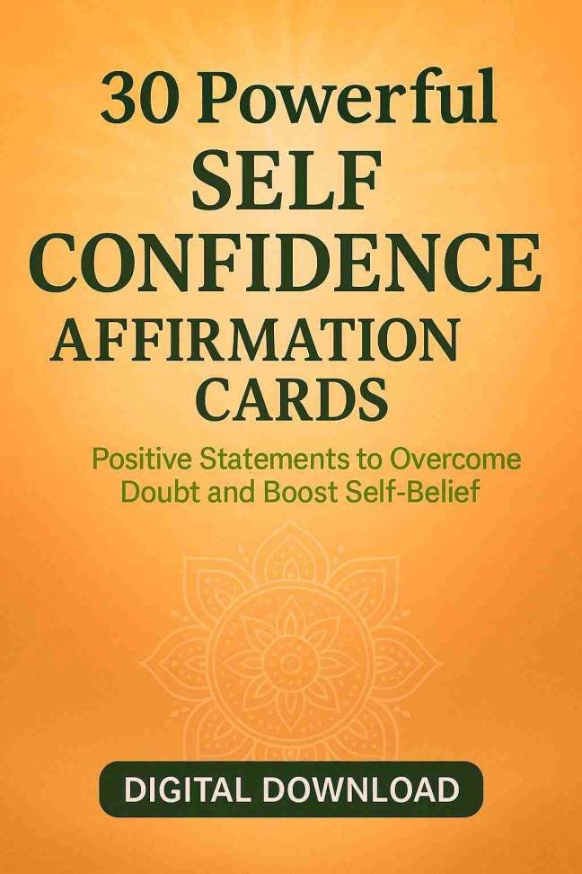 Self Confidence Affirmation Cards