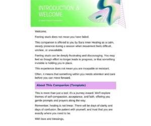 Sara Inner Healing 3-5-300x251 Prayer Support Guide (Template) – Feeling Stuck