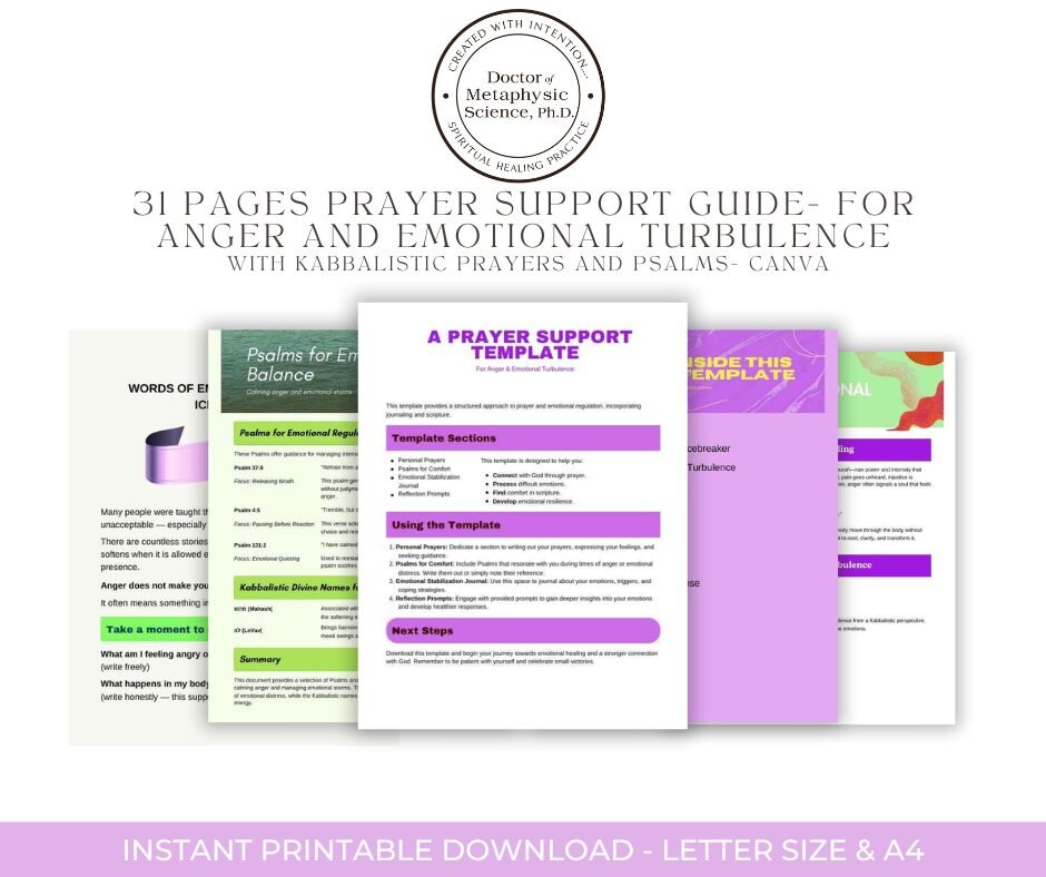 Sara Inner Healing Anger-and-Emotional-Tubulence Prayer Support Guide For Anger and Emotional Turbulence