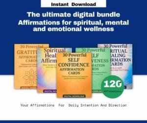Digital  Affirmation Cards  Bundle  120