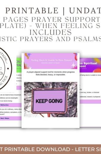 Prayer Support Guide (Template) – Feeling Stuck