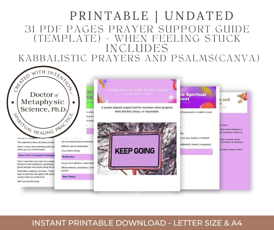 Sara Inner Healing Feeling-Stuck Prayer Support Guide (Template) – Feeling Stuck