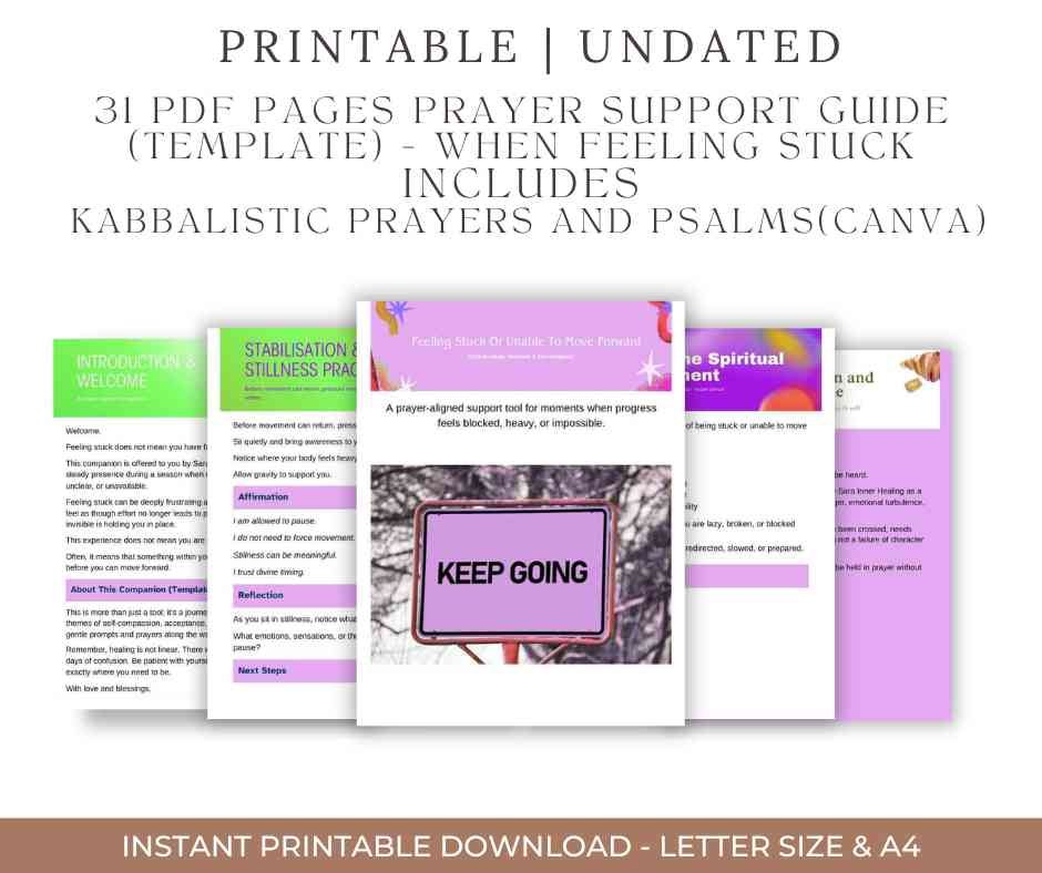 prayer support guide feeling stuck spiritual guidance pdf kabbalah prayers psalms prayer trust divine timing spiritual reflection inner healing prayer journal pdf emotional support faith based support spiritual stillness digital prayer guide